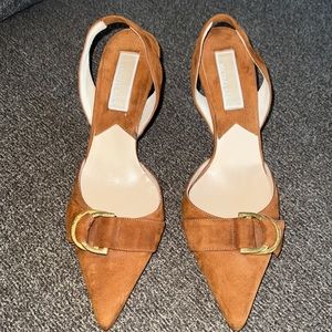 Michael Kors Suede Slingback Pumps